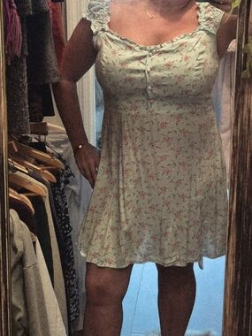 GAP Light Blue Floral Button-Front Dress